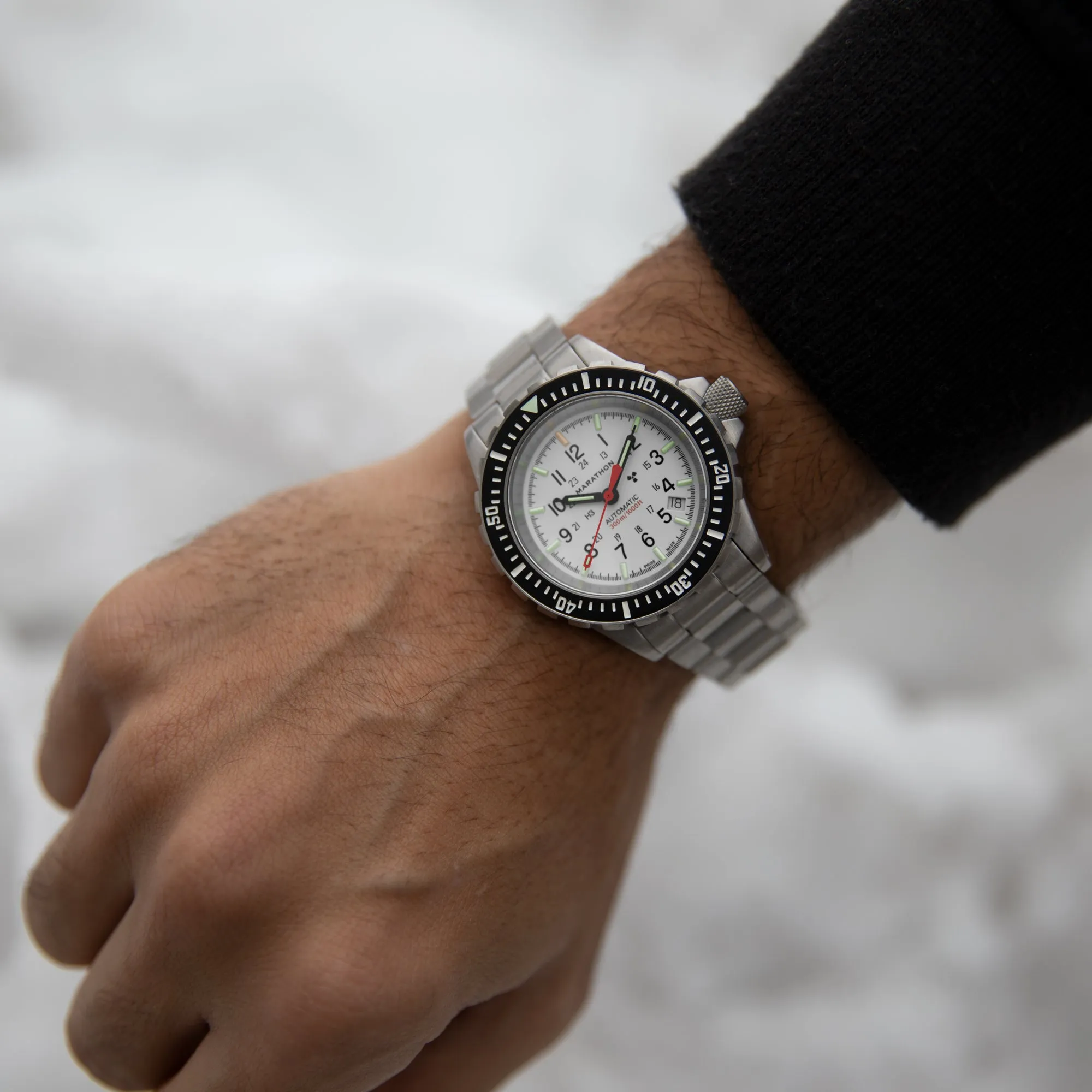41mm Arctic Edition Large Diver's Automatic (GSAR) with Stainless Steel Bracelet