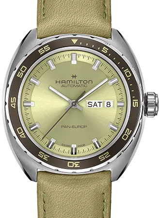 American Classic Pan Europ Day Date Auto Green Ref. H35445860
