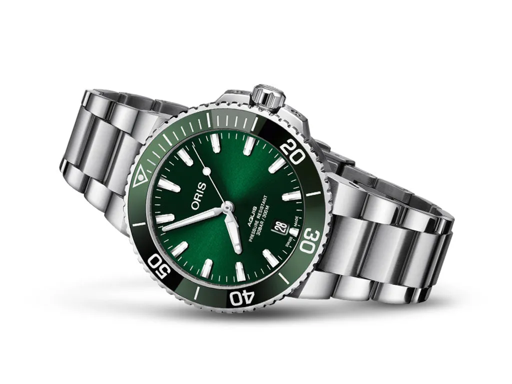 Aquis Date Green - Bracelet - 41.5mm - Ref. 01 733 7766 4157-07 8 22 05PEB