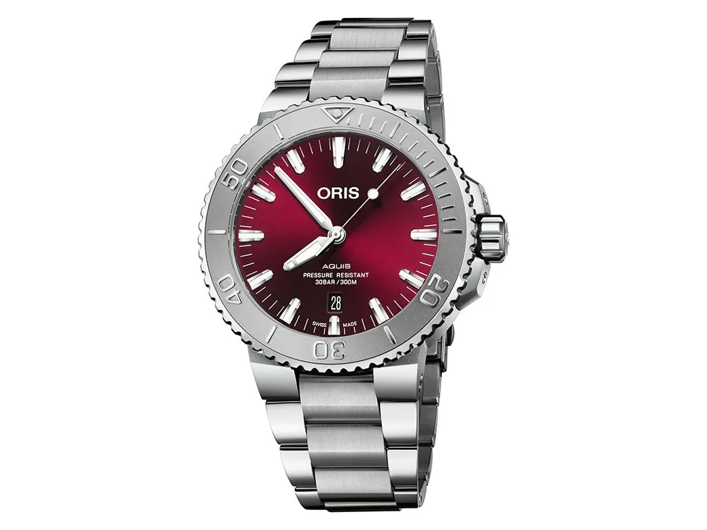 Aquis Date Relief Cherry - 41.5mm - Ref. 01 733 7766 4158-07 8 22 05PEB