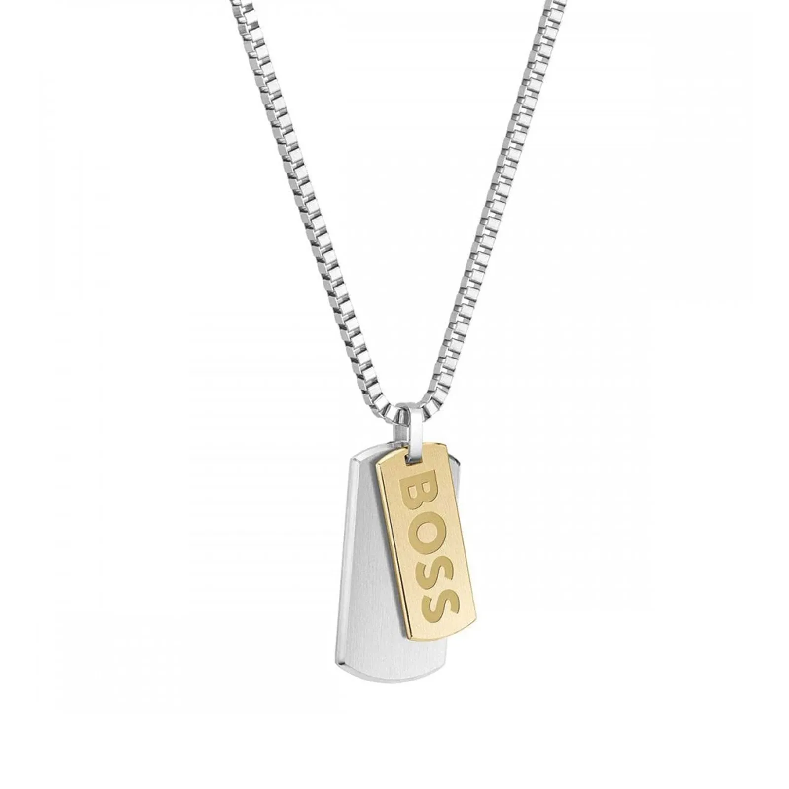 Boss Devon Tag Necklace