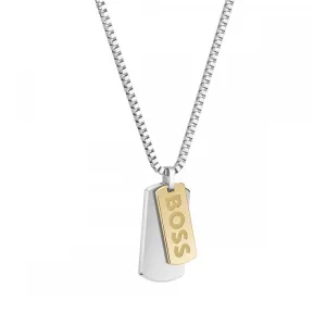 Boss Devon Tag Necklace