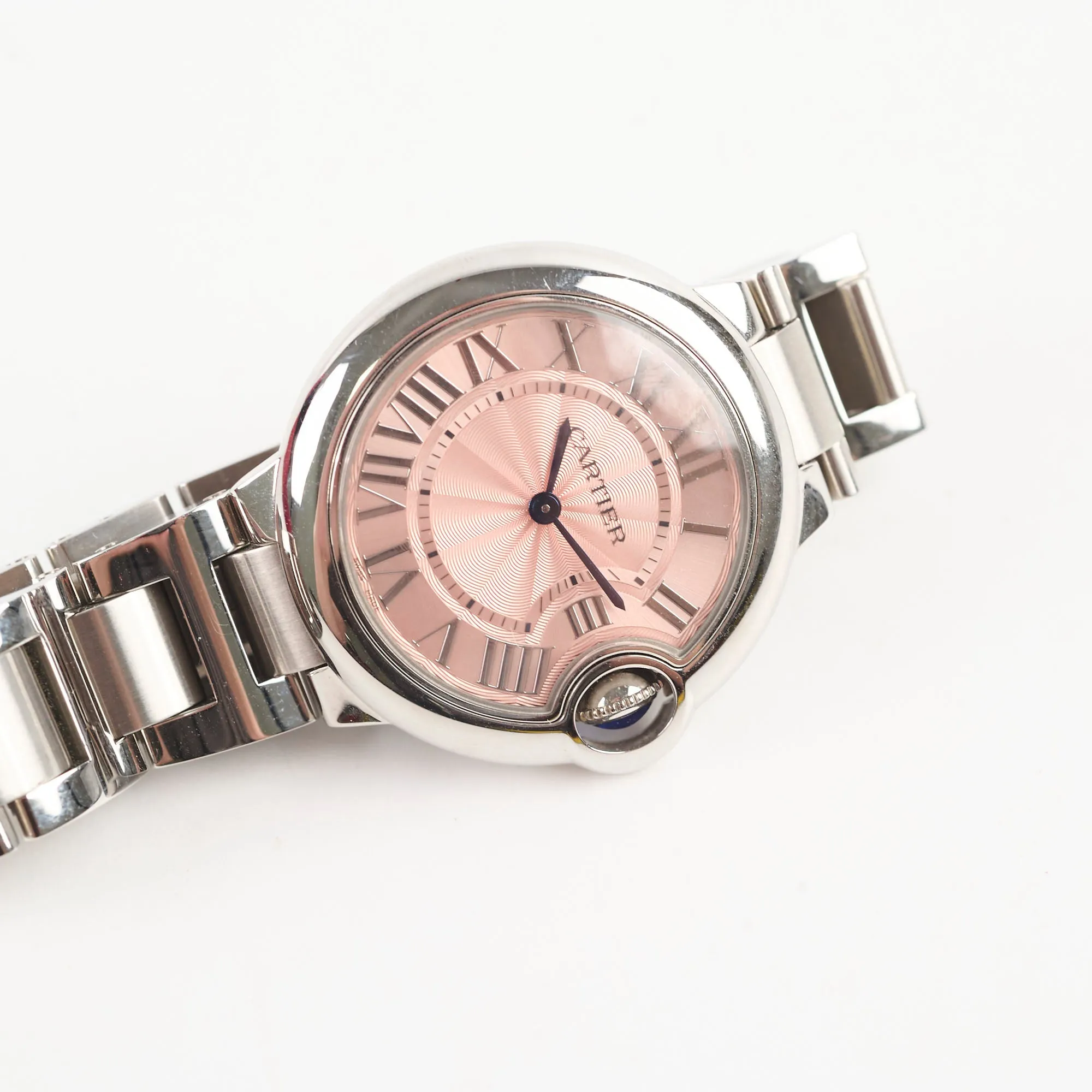 Cartier Ballon 33mm Watch Pink Face 819471ZX