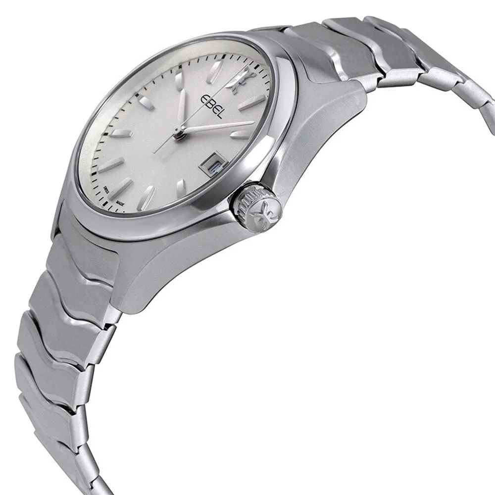 Ebel Wave Stainless Steel Silver Dial Date Quartz Mens Watch 1216200