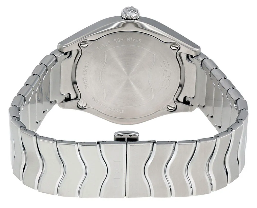 Ebel Wave Stainless Steel Silver Dial Date Quartz Mens Watch 1216200