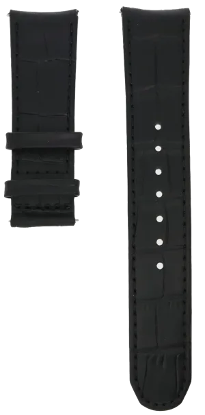 Formex Essence Butterfly Black Leather Strap Croco 22mm