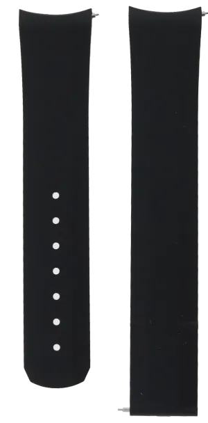 Formex Essence Deployant Black Rubber Strap 22mm