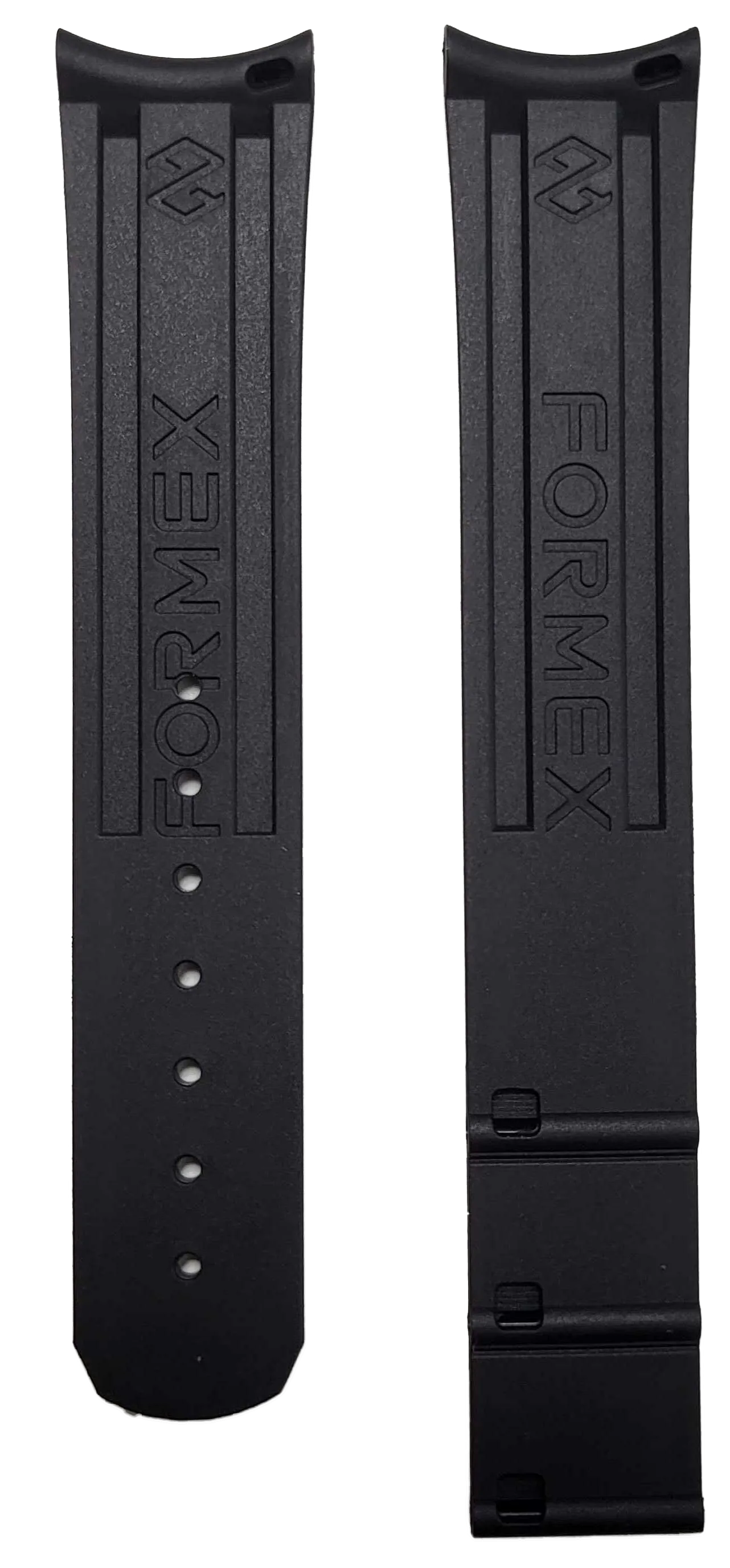 Formex Essence ThirtyNine Deployant Black Rubber Strap 20mm