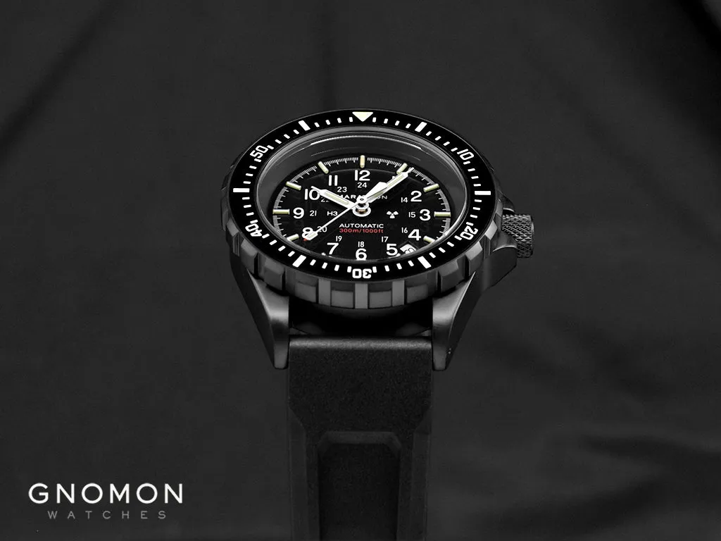 GSAR NGM Diver Black Automatic - Rubber Ref. WW194006BK-0130