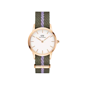 Iconic NATO Green/Purple Rose Gold