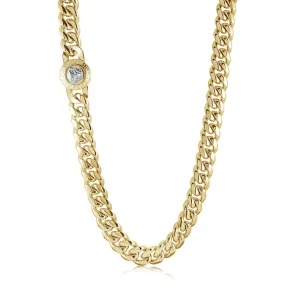 Italgem 12MM Curb Medusa Clasp Chain