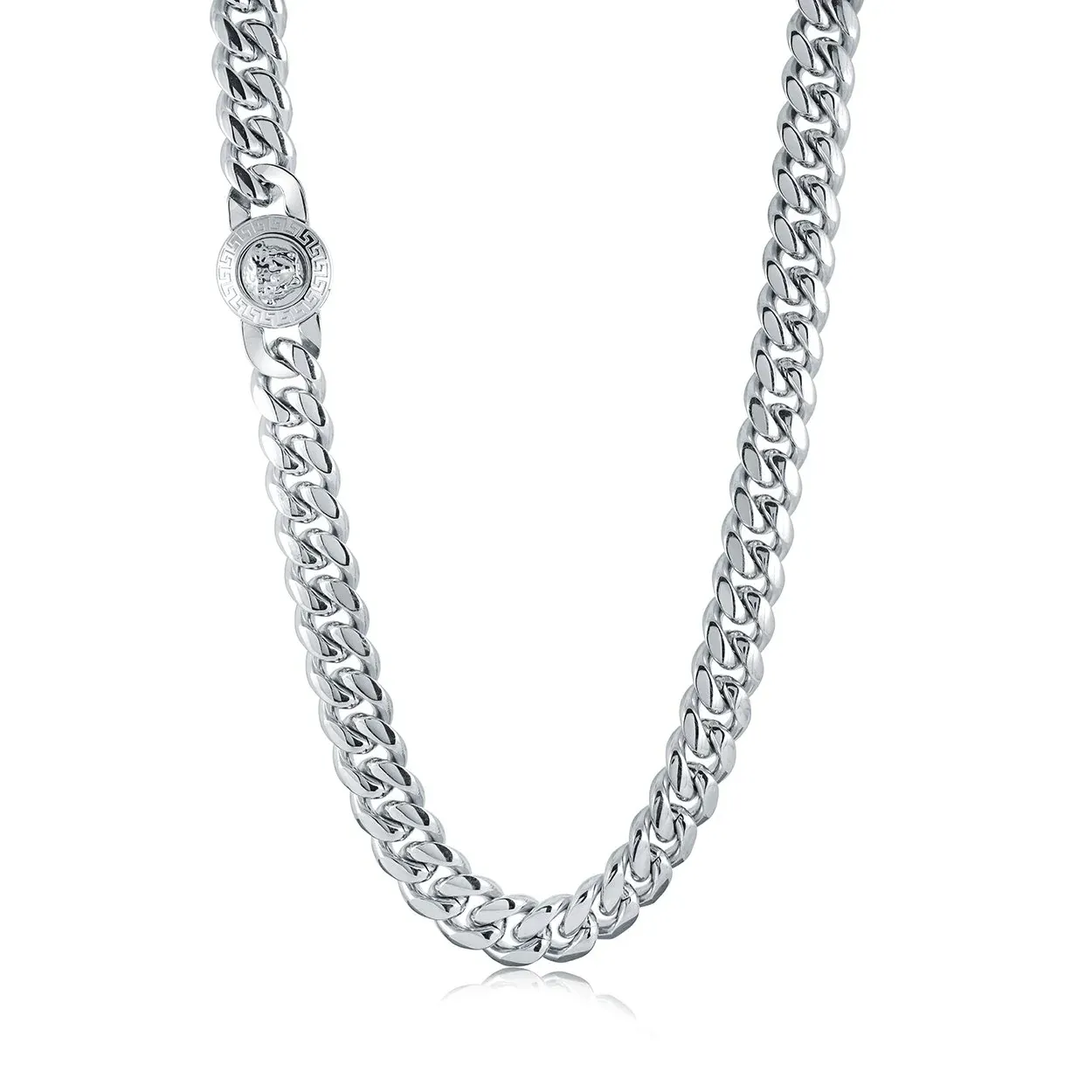 Italgem 12MM Curb Medusa Clasp Chain