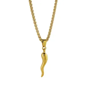 Italgem Medium Cornetto Pendant Necklace