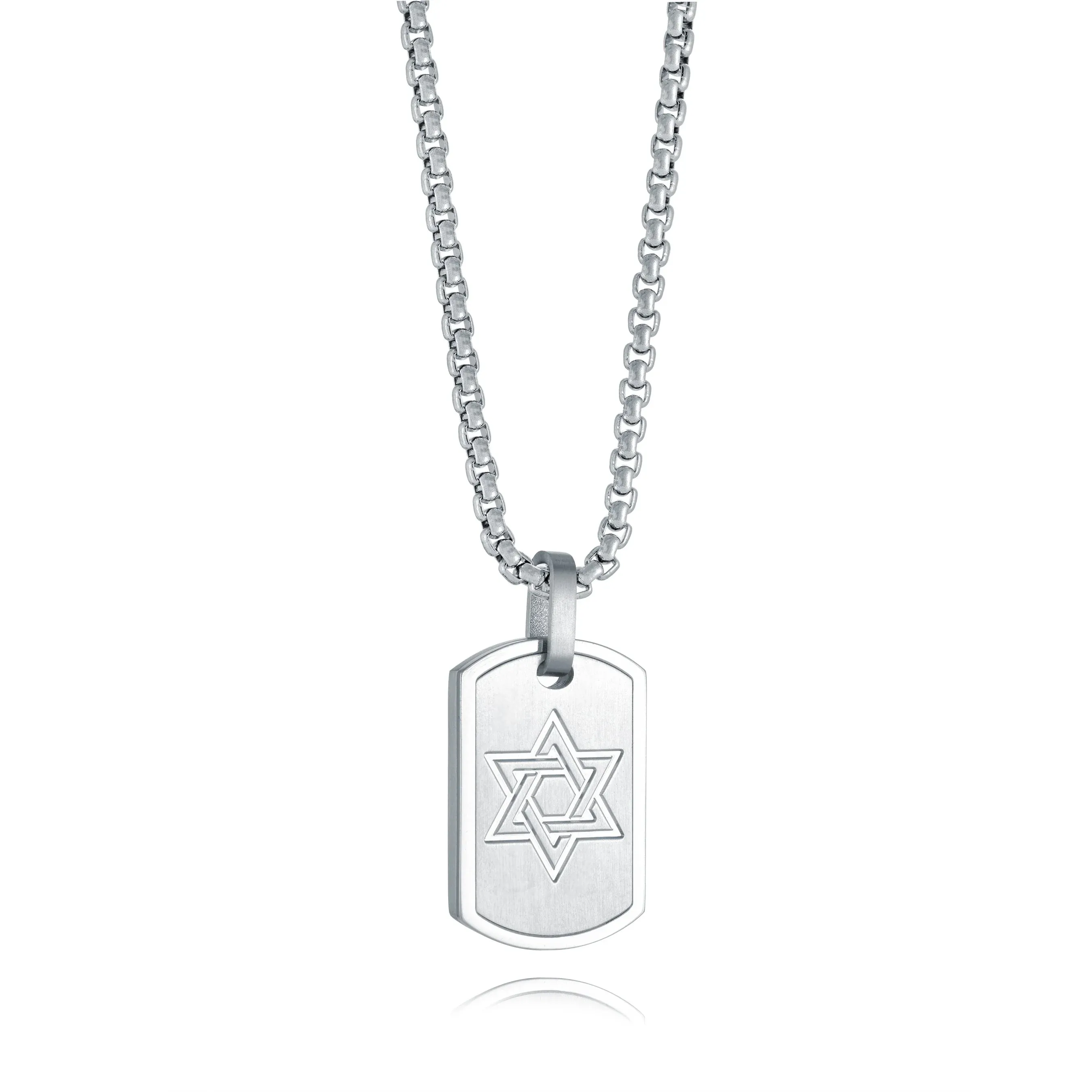 Italgem Star David Dog Tag Pendant