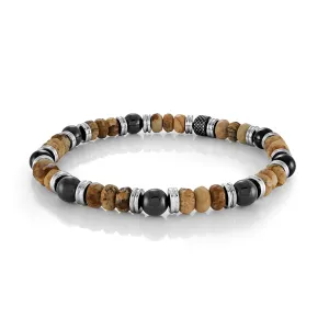 Italgem Steel Bead Bracelet