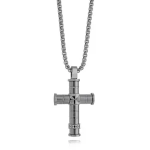Italgem Steel Cross Necklace