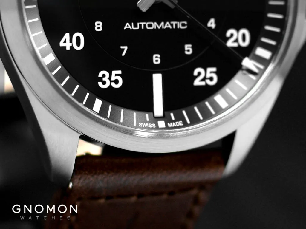 Khaki Aviation Pilot Auto 39mm Black Ref. H76305530