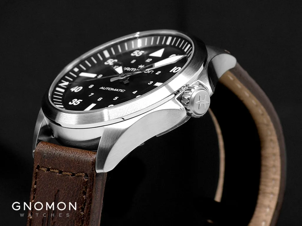 Khaki Aviation Pilot Auto 39mm Black Ref. H76305530