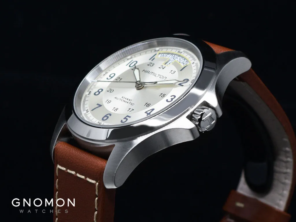 Khaki Field King Auto Silver - Leather Ref. H64455523