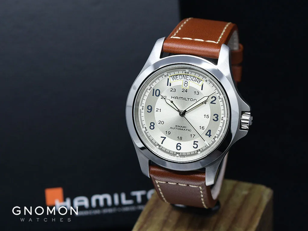 Khaki Field King Auto Silver - Leather Ref. H64455523