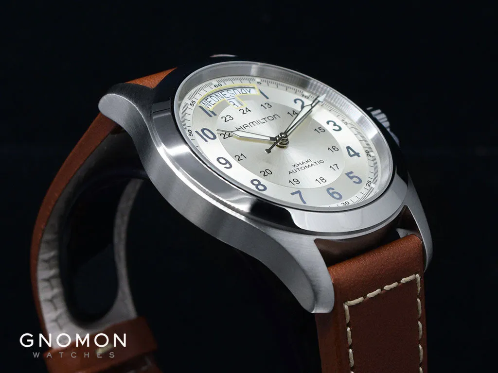 Khaki Field King Auto Silver - Leather Ref. H64455523