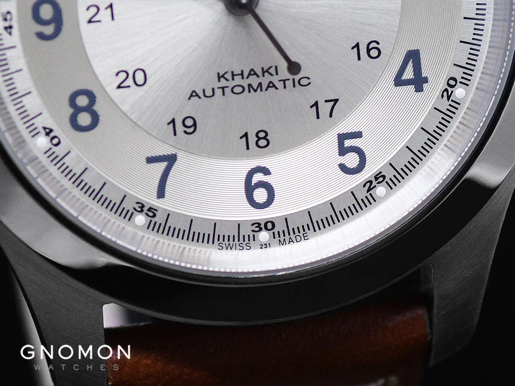 Khaki Field King Auto Silver - Leather Ref. H64455523