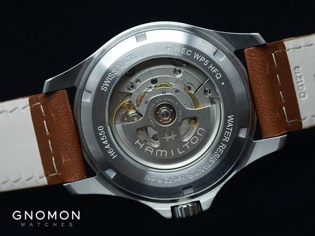 Khaki Field King Auto Silver - Leather Ref. H64455523