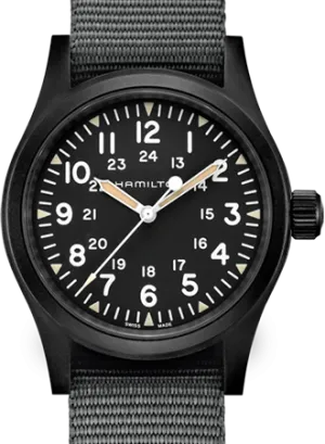 Khaki Field Mechanical Handwinding Black PVD 38 Ref. H69409930