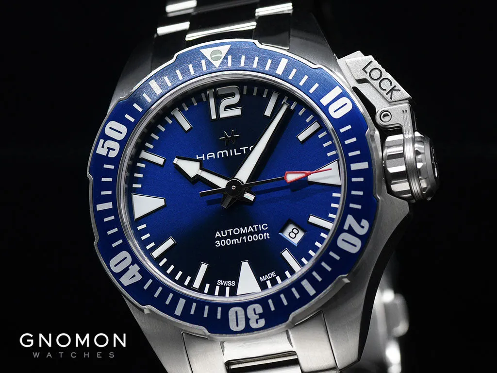 Khaki Navy Frogman Blue - Bracelet Ref. H77705145