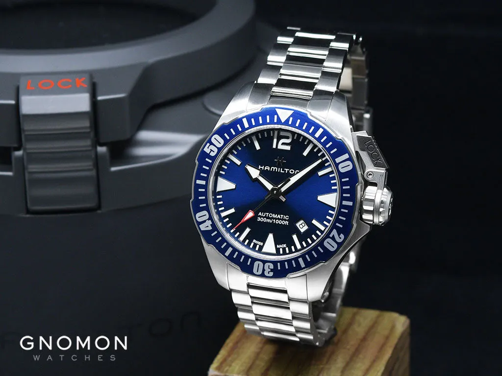 Khaki Navy Frogman Blue - Bracelet Ref. H77705145