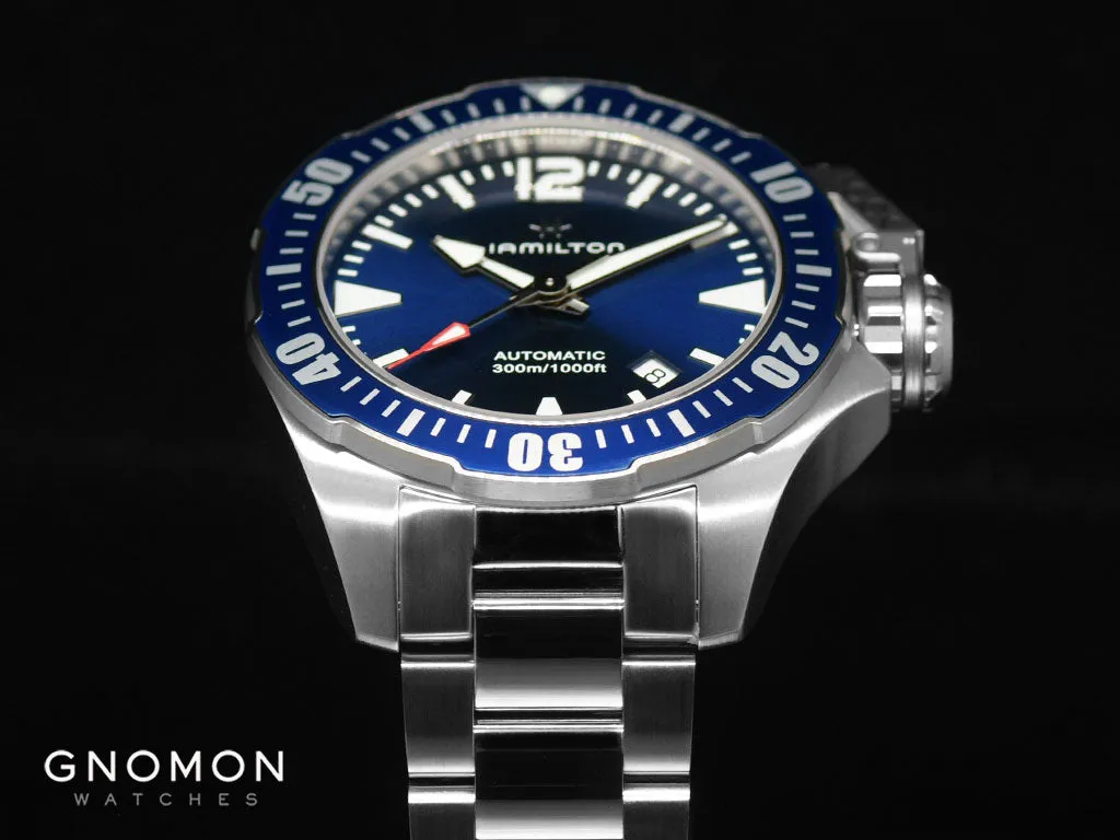 Khaki Navy Frogman Blue - Bracelet Ref. H77705145
