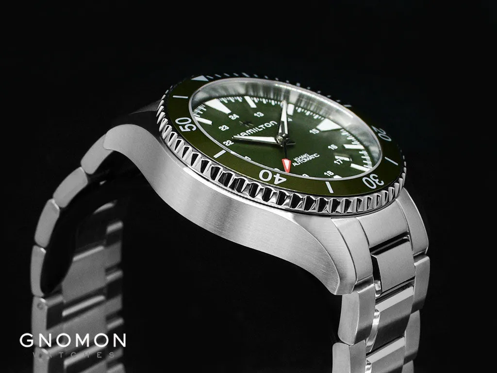 Khaki Navy Scuba Auto 40 Green - Bracelet Ref. H82375161