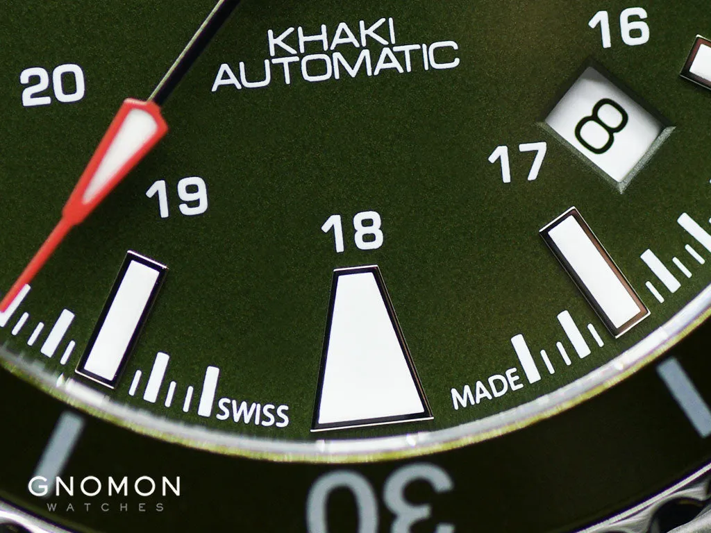 Khaki Navy Scuba Auto 40 Green - Bracelet Ref. H82375161