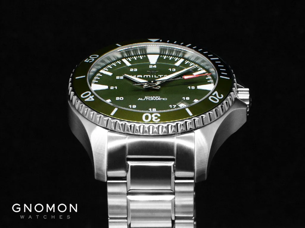Khaki Navy Scuba Auto 40 Green - Bracelet Ref. H82375161