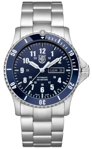 Luminox Sport Timer Automatic Stainless Steel Blue Dial Day/Date Divers Mens Watch XS.0924