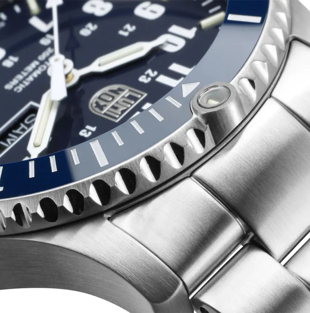 Luminox Sport Timer Automatic Stainless Steel Blue Dial Day/Date Divers Mens Watch XS.0924