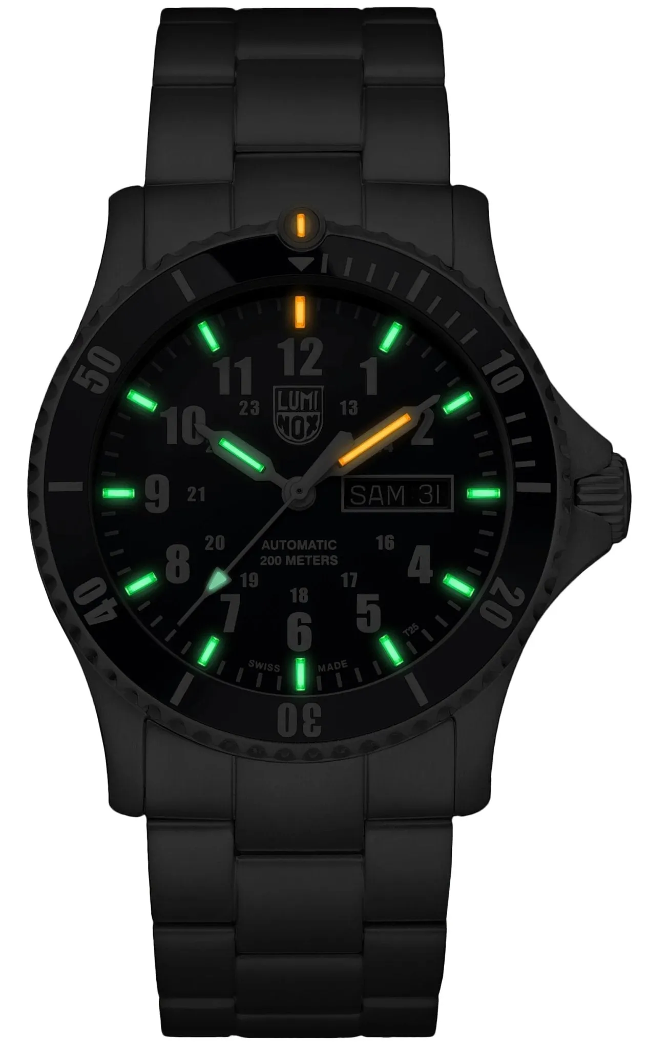 Luminox Sport Timer Automatic Stainless Steel Blue Dial Day/Date Divers Mens Watch XS.0924