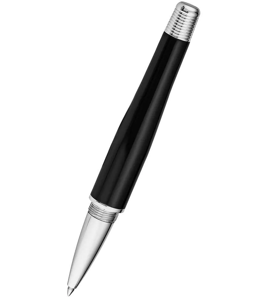 Magna Black Stainless Steel Two-Piece Rollerball Pen