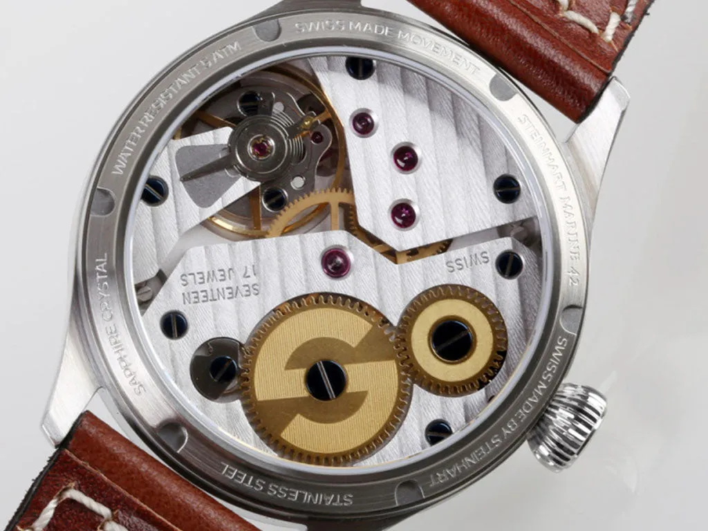Marine Chronometer 42 Arabic Blue