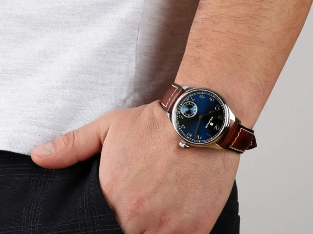 Marine Chronometer 42 Arabic Blue