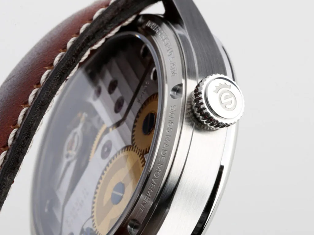Marine Chronometer 42 Arabic Blue