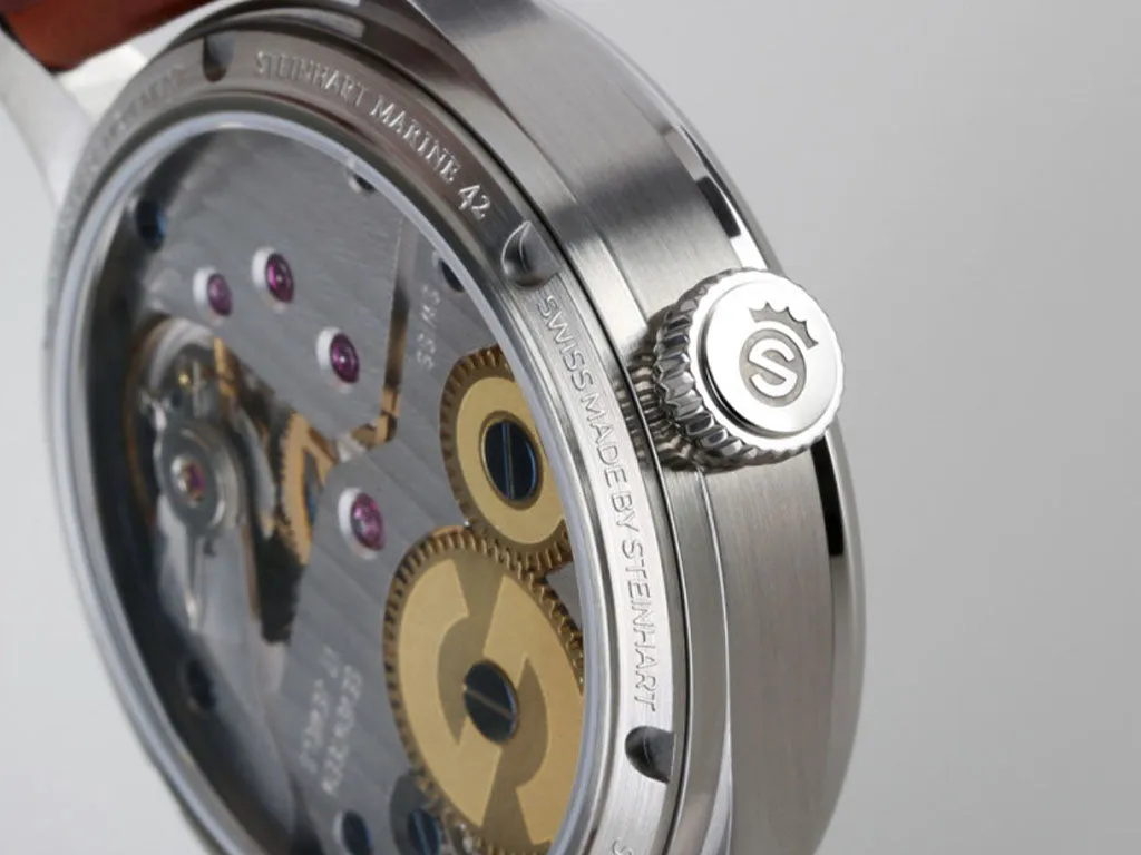 Marine Chronometer 42 Arabic White