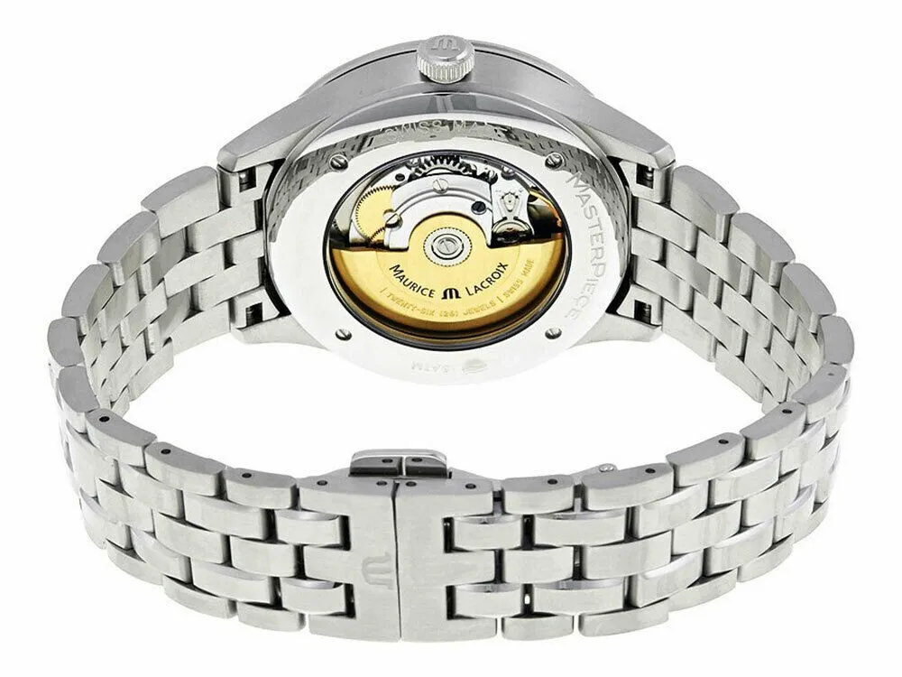 Maurice Lacroix Masterpiece Small Second Automatic Steel Mens Watch Date MP6907-SS002-111-1