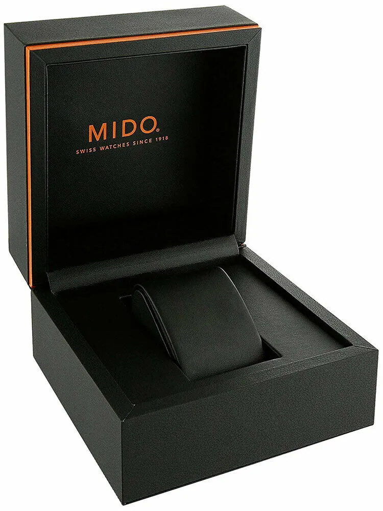 Mido Ocean Star Captain Chronograph Black Dial Date Black Rubber Strap Quartz Divers Mens Watch M023.417.37.051.09
