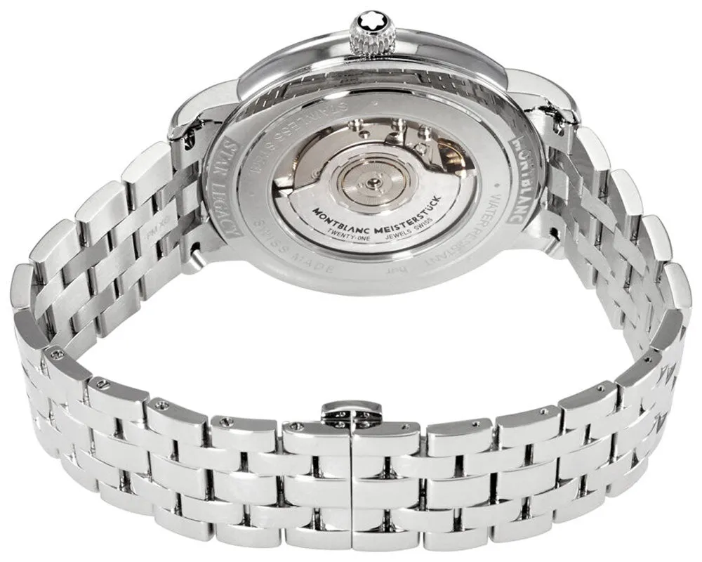 Montblanc Star Legacy Automatic Stainless Steel Silver Dial Date Mens Watch 117324