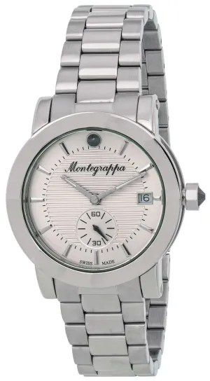 Montegrappa Nerouno Silver Dial Date Stainless Steel Quartz Women's Watch IDLNWA12