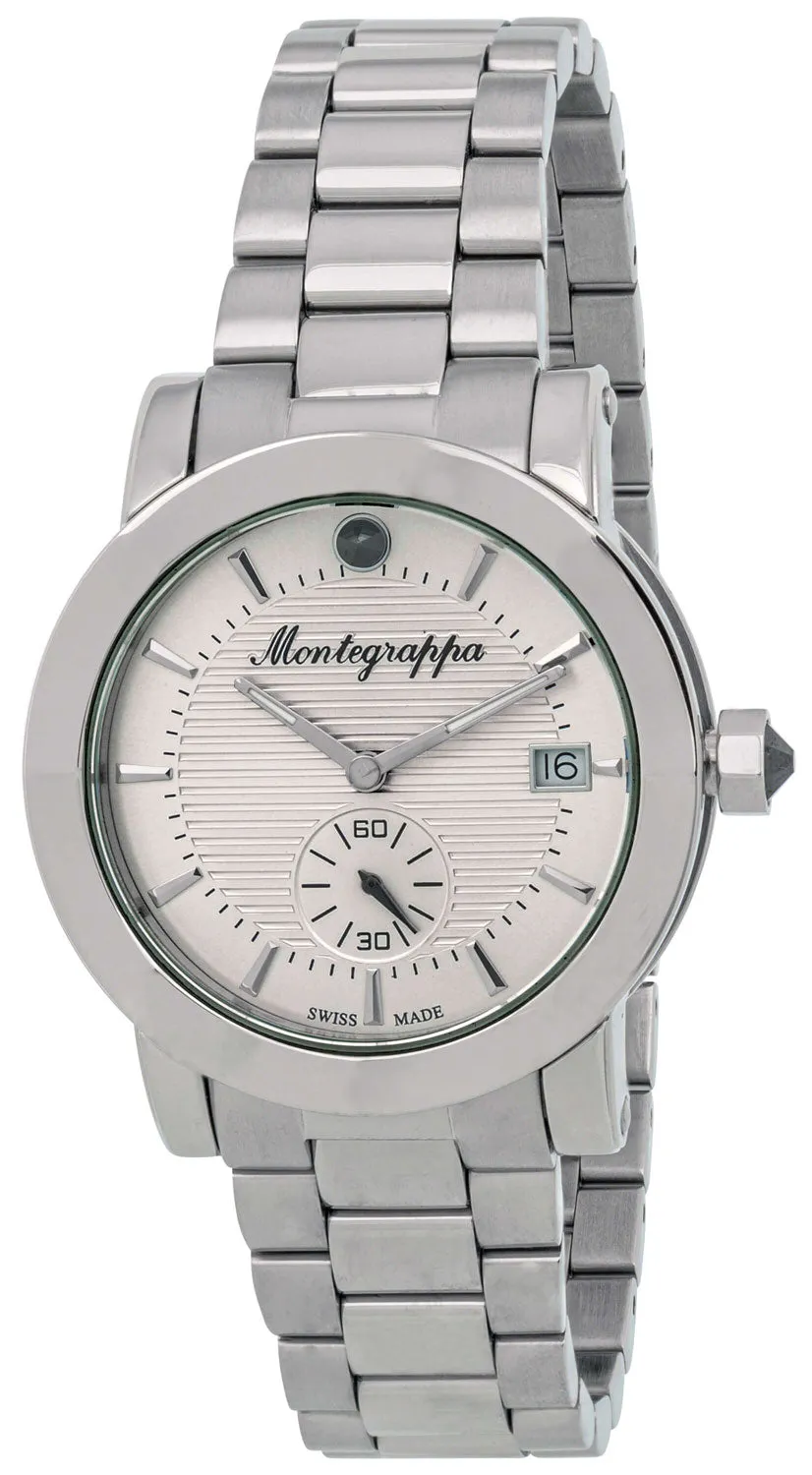 Montegrappa Nerouno Silver Dial Date Stainless Steel Quartz Women's Watch IDLNWA12