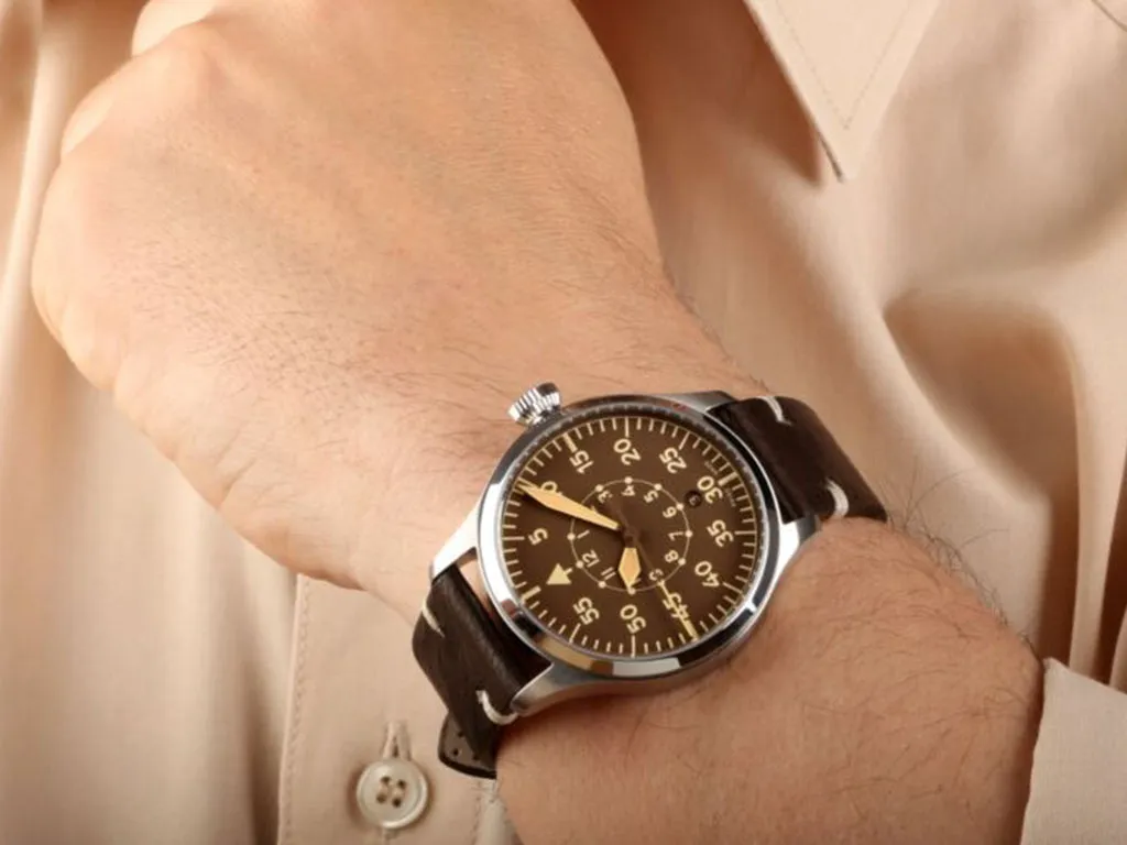 Nav B-Uhr 42 B-Muster Vintage Brown