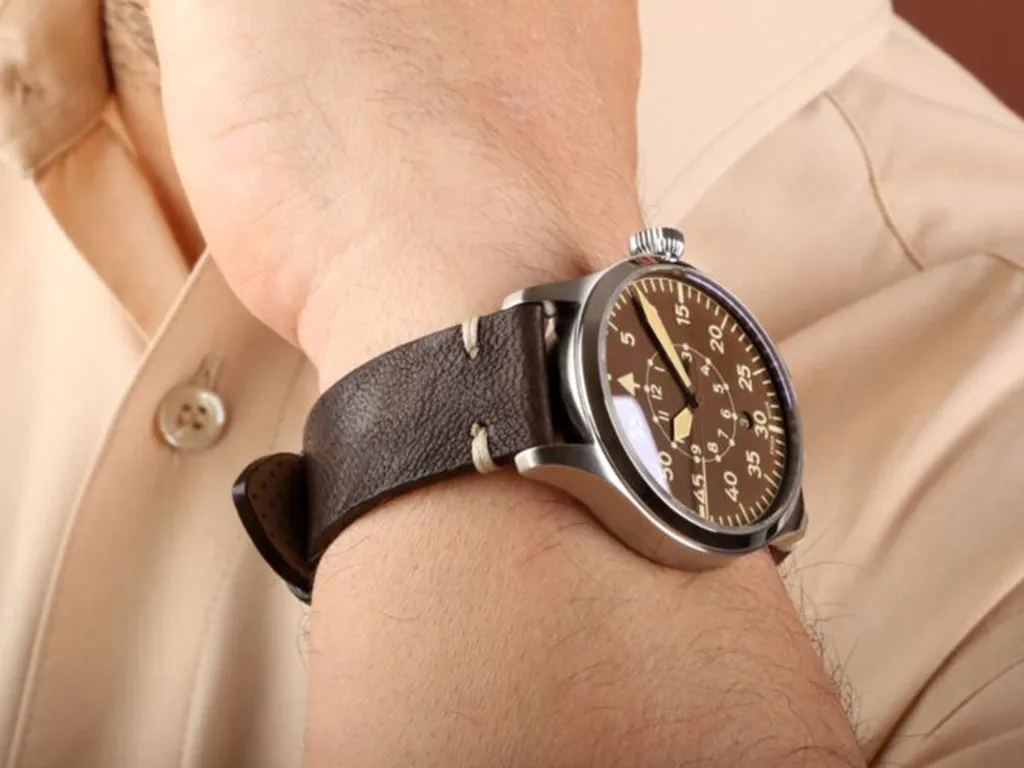 Nav B-Uhr 42 B-Muster Vintage Brown