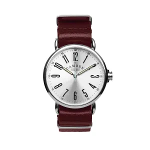 No.88 Steel and Oxblood Leather